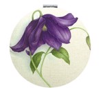Taskespejl;lilla flora - sødt lille makeup spejl til tasken 